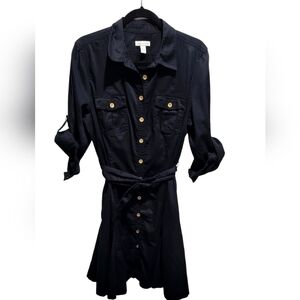 Charter Club button up black dress